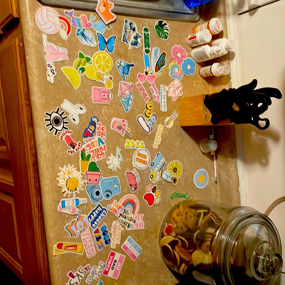 I am selling stickers 50 Cent for one for one bundle two dollars